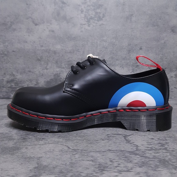 DR. MARTENS Air Wair X 1461 THE WHO Limited Leather‎ Shoes Mens 6 Womens 7 Black - Picture 3 of 7